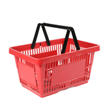 Einkaufskorb Standard: Kunststoff, Rot, Doppelgriff