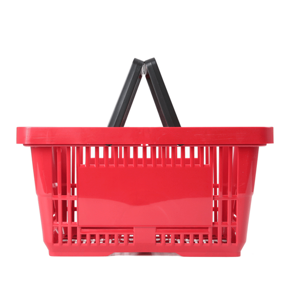Einkaufskorb Standard: Kunststoff, Rot, Doppelgriff – Joalpe International GmbH